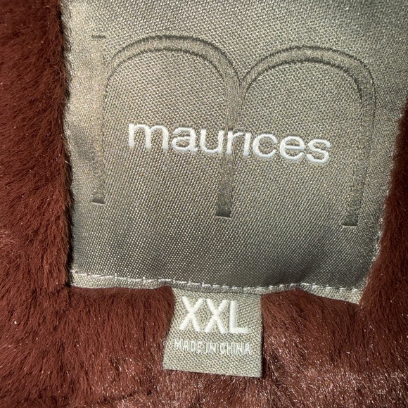 Maurices Chocolate Brown Teddy Jacket NEW - Picture 8 of 13